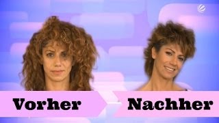 Vorher Nachher quotUmstyling Haarequot mit Holger Hoffmann  Sat1 Frühstücksfernsehen [upl. by Sonafets]