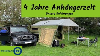 4 Jahre Zeltanhänger unsere Erfahrung [upl. by Corydon]