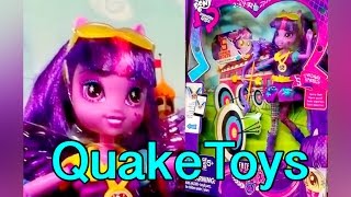 My Little Pony Equestria Girls Friendship Games Archery Twilight Sparkle Doll Zapcode QuakeToys [upl. by Idihsar]