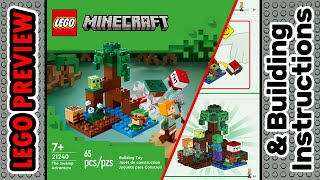 PREVIEW 21240 LEGO MINECRAFT The Swamp Adventure​ amp Building Instructions LEGO 2023 [upl. by Lorusso]