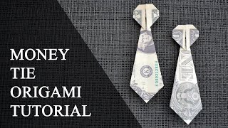 My MONEY TIE  Dollar Origami foe Men  Tutorial DIY by NProkuda [upl. by Hermia128]