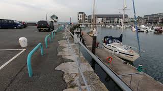 Walk around Caernarfon Harbour  Gwynedd North Wales [upl. by Akeme]