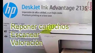 Mejorar rendimiento de cartuchos en impresora HP Deskjet 2135 [upl. by Appledorf]