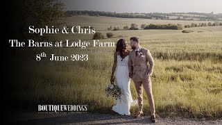 The Barns at Lodge Farm Wedding  Sophie amp Chris Wedding film Boutique Wedding Films amp Photography [upl. by Eanel]