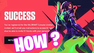 How To Get Free Valorant BETA CODE  Console Limited Beta Access [upl. by Tutankhamen639]