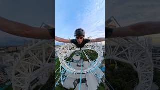 Proper use of a Ferris Wheel 🎡🪂 basejump parachute basejumping skydiving amusementpark crazy [upl. by Mabel]