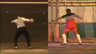 Gerd Kanter vs John Powell Discus Throw Comparison [upl. by Yesiad888]