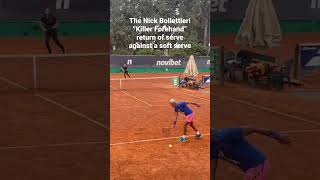 The Nick Bollettieri “Killer Forehand” return against a soft serve [upl. by Dorthy650]