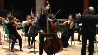 LarsErik Larsson  Concertino for Doublebass and string orchestra 1st mvt JFrançois Tremblay [upl. by Nrubloc]