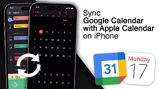 How To Sync Google Calendar With Apple Calendar on iPhone 2024 [upl. by Connel]