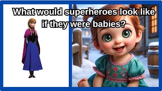 What If Marvel DC Cartoon Anime and Animation Movie Characters Were Babies [upl. by Endor25]