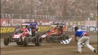 2019 Lucas Oil Chili Bowl Nationals Crazy Finish BurnoutFlip and Post Race Interview Included [upl. by Tiffy]