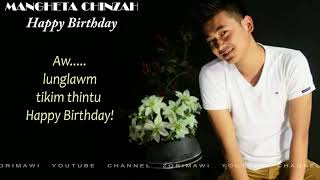 Mangheta Chinzah  Happy Birthday Lyrics Video [upl. by Ajuna]