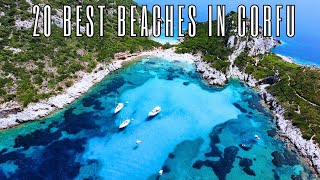 20 Best Beaches in Corfu [upl. by Dranrev]