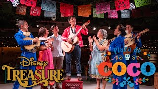 Plaza de Coco – Restaurant Tour and Entertainment Preview  Disney Treasure [upl. by Belloir]