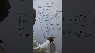 How to answer question on Electronic Configuration of Element WASSCE 2023 [upl. by Chastity763]