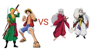 mugen luffyzoro vs inuyashasesshomaru [upl. by Enyak]