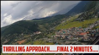 Epic Descent Aircraft Landing on Runway 15 at Paro International Airport  GoPro amp ATC Audio [upl. by Eerb800]