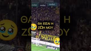 ΆΡΗΣ ΜΙΑ ΖΩΗ aris αρησ slgr super3 ultras blackyellow footballpassion shorts [upl. by Tiphanie]