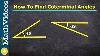 How to find coterminal angles using drawings [upl. by Lazar322]