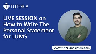 How to write the personal statement for LUMS [upl. by Obrien252]