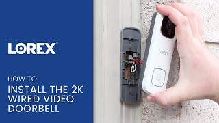 How To Install the 2K QHD Wired Video Doorbell [upl. by Oneill239]