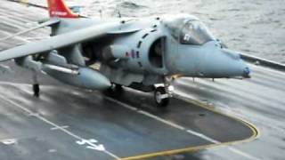 HMS Ark Royal  Last Ever Harrier GR9 Launches November 2010 [upl. by Grantley315]