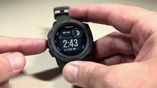 Garmin Instinct Solar  Turn off Activity Tracking [upl. by Ardnas]