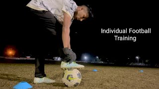 Individual Football Training  7mlc lite  AgilitySpeedBall Control asmrfootball kunal7soccer [upl. by Llenaej]