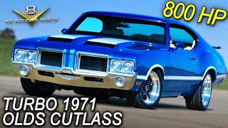 Turbocharged Muscle Car Fun Driving The 1971 Olds Cutlass S71 Built At The V8 Speed and Resto Shop [upl. by Paugh]