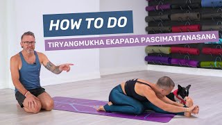 How to do Tiryangmukha Ekapada Pascimattanasana in Ashtanga Yoga [upl. by Obediah]