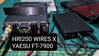 YAESU FT7900 HRI200 Analogue Wires X Mode [upl. by Hayott]