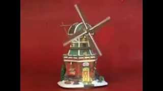 Lemax Christmas Village Stony Brook Windmill [upl. by Yejus]