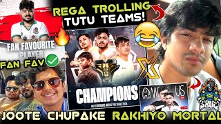 Rega On Juicy Won Fan Favourite amp TX Trophy🚀Trolls Tutu Teams🔥MortaL Thumbnail Reaction🤣 [upl. by Ruthanne]