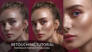 photoshop tutorial portrait beauty retouching photo editing [upl. by Ativel]