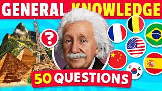 50 General Knowledge Questions 🧠🤯 How Good is Your General Knowledge [upl. by Ecurb]