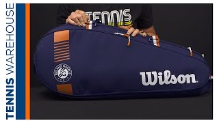 Closer Look Wilson Roland Garros Team 6 Pack Tennis Bag [upl. by Orofselet]