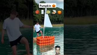 Will a pumpkin boat hold my weight shorts MrBeast [upl. by Robers555]