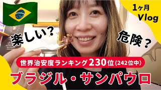 【ブラジル】治安ランキング230位の街は危険？南米サンパウロでノマドワーカーが1ヶ月生活してみたVlog [upl. by Eerized]