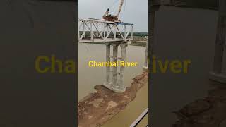 Chambal River Railway bridge [upl. by Enilav]