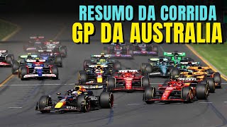 F1 2024  SAINZ VENCE  VERSTAPPEN E HAMILTON ABANDONAM RUSSELL BATE NO FINAL  GP DA AUSTRALIA [upl. by Ansell915]