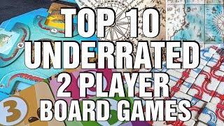 Top 10 Underrated 2 Player Board Games  Chairman of the Board [upl. by Wallache867]