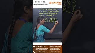 Code 01112024 EduSprint Academy Trichy [upl. by Occor523]