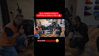 Ele também furou o Cárter da sua Harley Davidson e voltou de guincho [upl. by East]