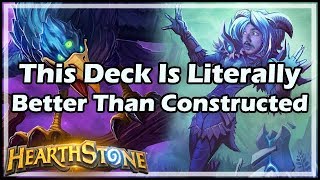 This Deck Is Literally Better Than Constructed  Witchwood  Hearthstone [upl. by Nylanej]