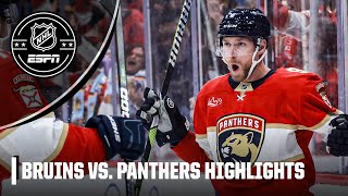 Boston Bruins vs Florida Panthers  Full Game Highlights  NHL on ESPN [upl. by Ysnil]