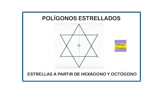 Polígonos estrellados a partir de hexágono y octógono [upl. by Orton839]