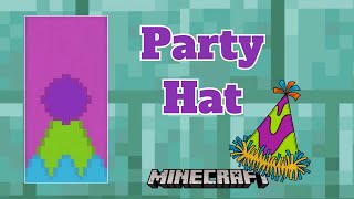 Minecraft Party Hat Banner Design  Its Banner Time [upl. by Gail]