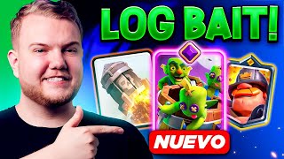 NUEVO MAZO DE LOG BAIT TOP 1 DEL MUNDO EN CLASH ROYALE [upl. by Aroz]