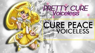 Smile Precure Cure Peace Transformation Voiceless FIXED [upl. by Cai]